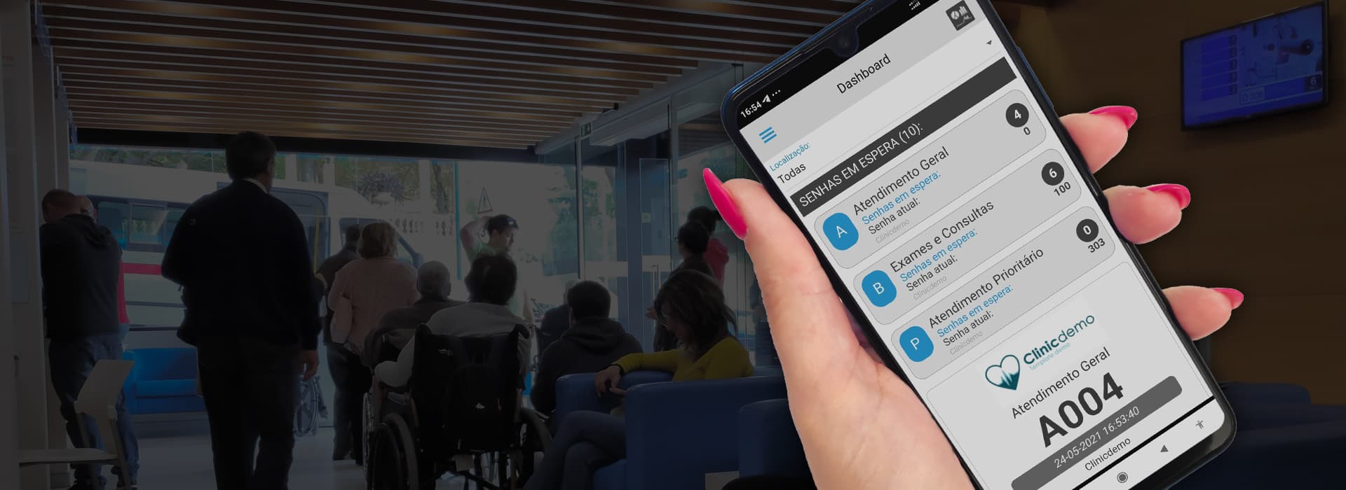 Aplicação móvel para senha e agendamento