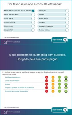 Inquérito de satisfação — hospitais e clínicas (CES)