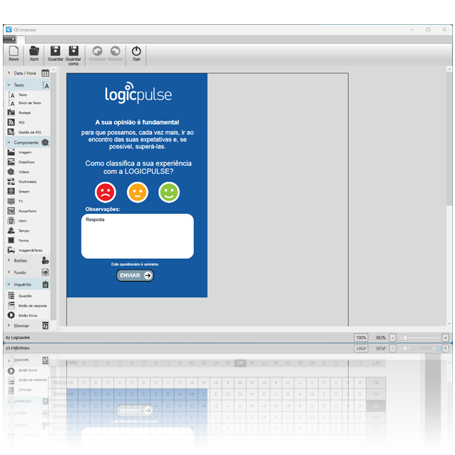 QComposer — composição de inquérito survey.track