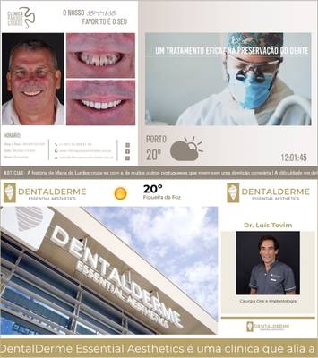 Digital signage para clínicas dentárias e gerais: tratamentos, notícias de saúde e marca.